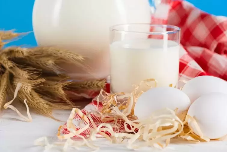 vajcia a mlieko na pitnú diétu